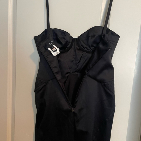 Cavalli bustier cocktail satin dress - Picture 5 of 6